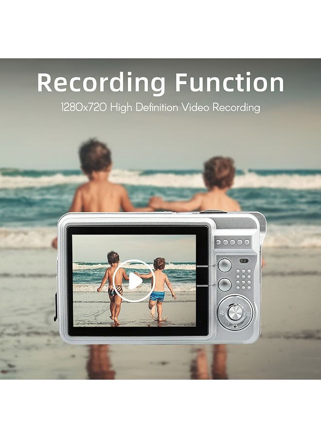 Generic Portable 720P Digital Camera Video Camcorder 18MP Photo 8X Zoom Anti-shake 2.7 Inch Large TFT Screen Built-in Lithium Battery with Carry Bag USB Charging Cable for Kids Teens  - Image 3