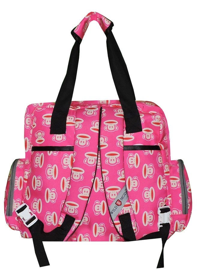 WILD MODA Baby Diaper Backpack Bag (Pink) - Image 5