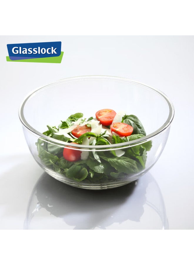 Glasslock Thickened Round High Temperature Resistant Fresh-keeping Bowl Lunch Box With Lid Soup Bowl And Noodle Bowl Salad Bowl Large Capacity Food Container 4000ml - Image 2