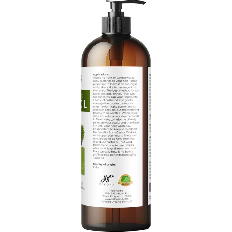 velona Amla Oil USDA Certified Organic - 16 Fl Oz | 100% Pure and Natural Carrier Oil | Extra Virgin, Unrefined, Cold Pressed - Image 4