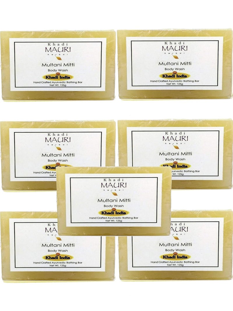 Khadi Mauri Multani Mitti Soap  Pack of 7 875g