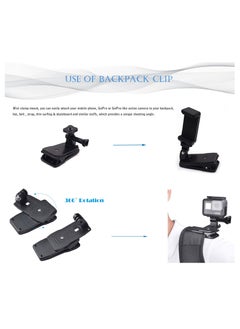 KASTWAVE Camera Chest Mount Strap Harness Fit for AKASO DJI Osmo Adjustable Cell Phone with Sports Installation Bracket kit Mobile Bracket Backpack Clip Holder  - Image 4