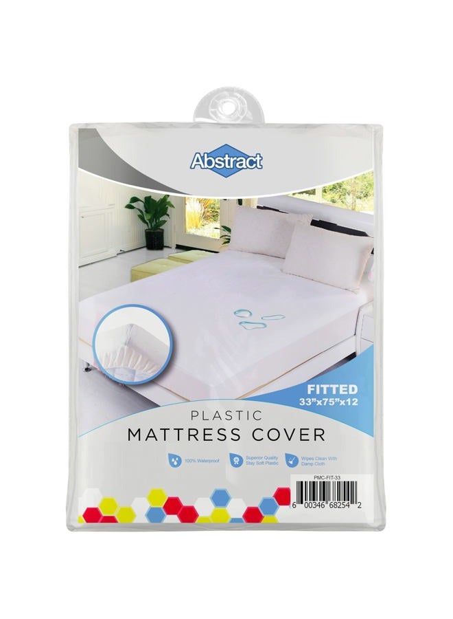 Abstract Waterproof Mattress Cover – 33 x 75 x 12” for Toddler, Trundle, Bunk Bed – Heavy Duty Vinyl Plastic Bed Fitted Sheet, 100 GSM PVC – Long Lasting Quality, Comfortable – - Image 1