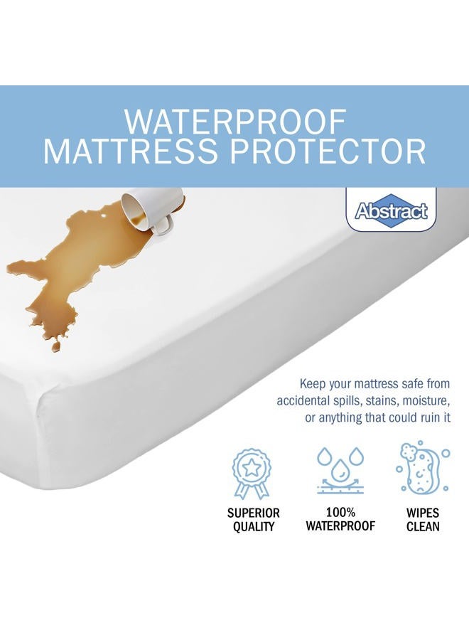Abstract Waterproof Mattress Cover – 33 x 75 x 12” for Toddler, Trundle, Bunk Bed – Heavy Duty Vinyl Plastic Bed Fitted Sheet, 100 GSM PVC – Long Lasting Quality, Comfortable – - Image 2