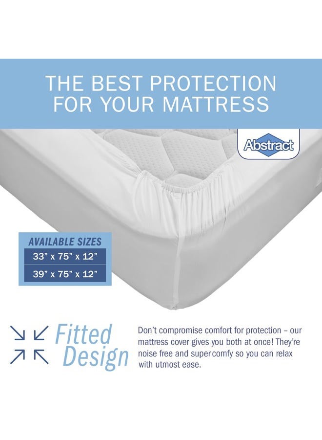 Abstract Waterproof Mattress Cover – 33 x 75 x 12” for Toddler, Trundle, Bunk Bed – Heavy Duty Vinyl Plastic Bed Fitted Sheet, 100 GSM PVC – Long Lasting Quality, Comfortable – - Image 4