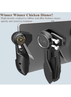 TIGER PUBG Controller for Tablet | 4 Triggers, 6-Finger Operation | High-Sensitivity Shoot & Aim Triggers | Ergonomic Gamepad Grip for Enhanced Gaming | Compatible with 10-12.9 Inch iPad & Tablets (Thickness <10mm) | Black  - Image 3