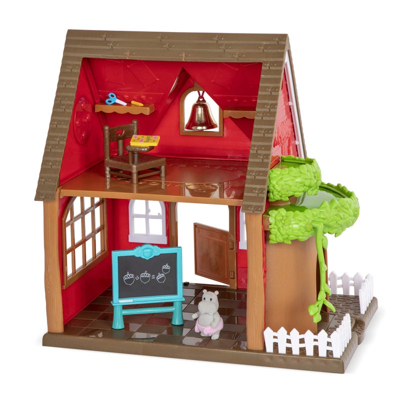 Li'L WOODZEEZ Lil Woodzeez Woodland Schoolhouse Dollhouse