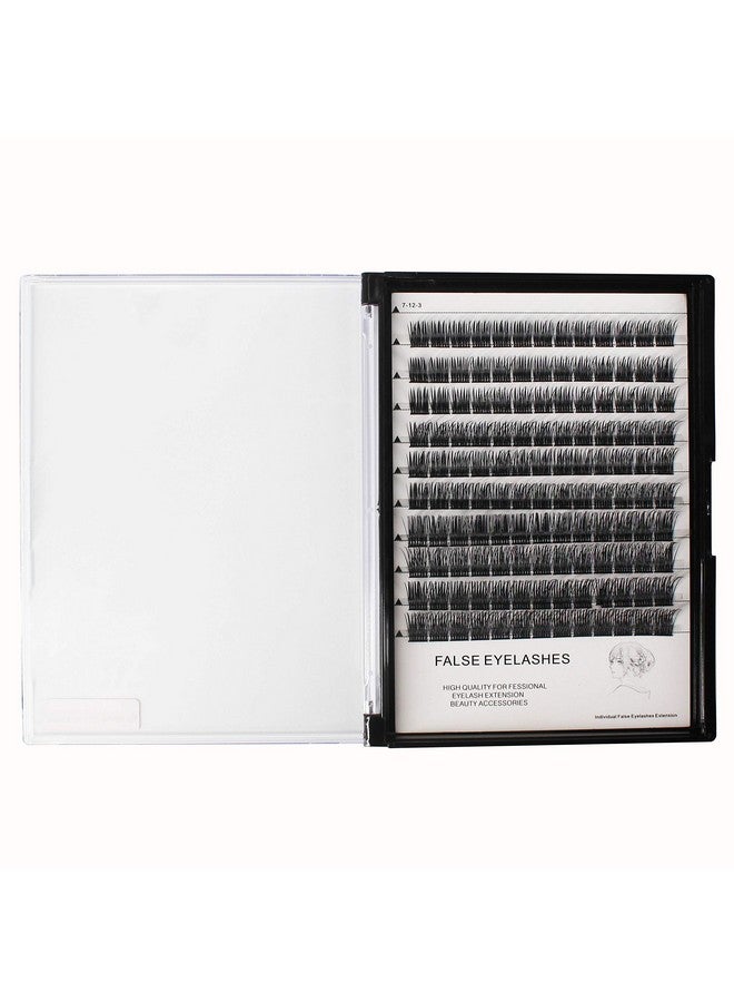 Dedila Wide Stem Dramatic Black Individual False Eyelashes Cluster Mixed 10 12 14 16Mm Thickness 0.07Mm D Curl High Volume Eye Lashes Extensions Natural Soft Long (Mixed 10 12 14 16Mm) - Image 3