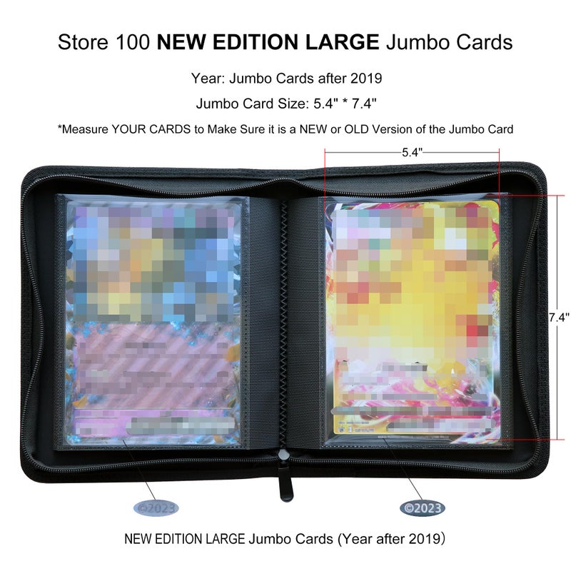 Rieton Jumbo Card Binder L – Holds 100 Jumbo Cards Size L, Side-Loading Album for Oversized Cards (5.4″ × 7.4″) - Image 1