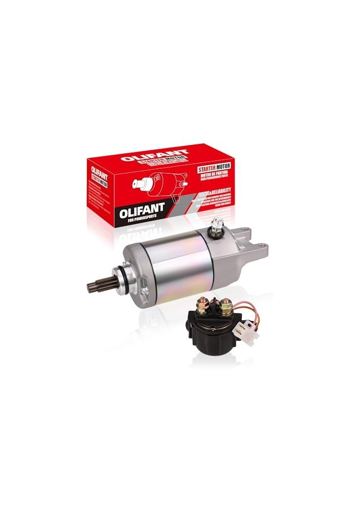 OLIFANT Starter Motor for Honda FourTrax 300 TRX300 TRX300FW ATV 19882000 TRX250 1987 ATC250 SX ATC 250 ES Big Red 246cc 31200HC4023 31200HC4033 SM13213 1280004400 OLIFANT - Image 1