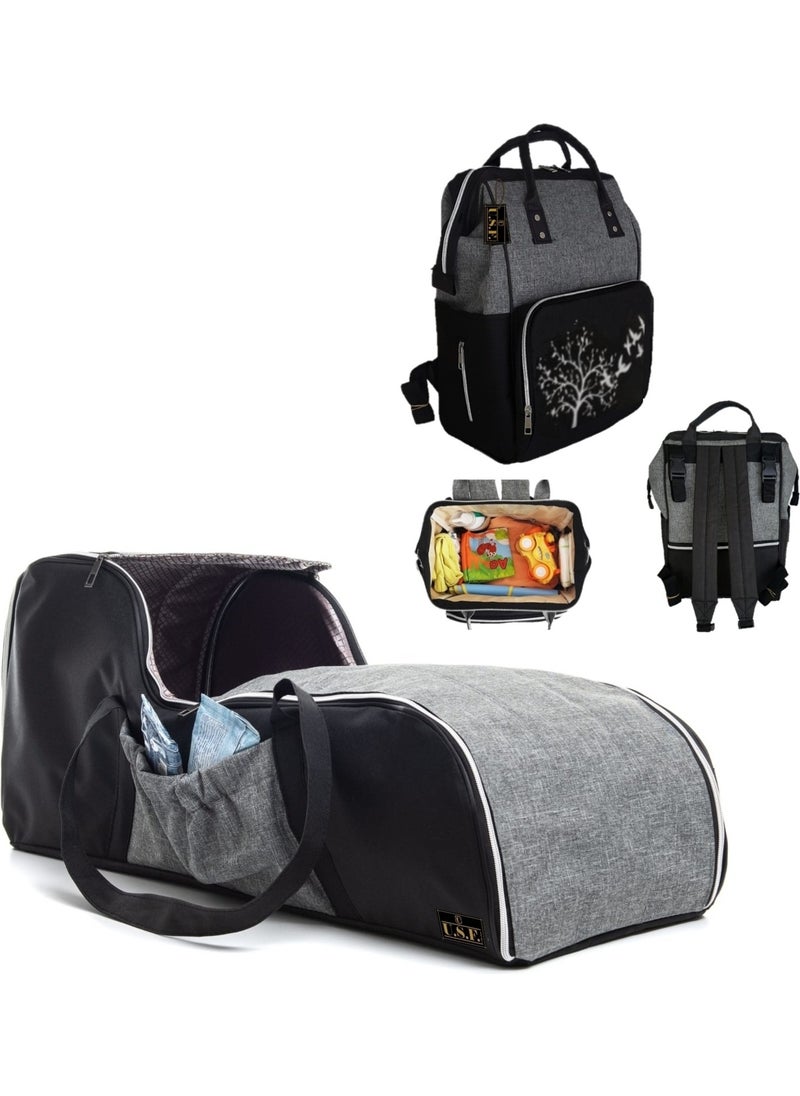 U.S.F Mother Baby Care Bag + Carrycot Baby Carrier Stroller Baby Carrying Double Set  - Image 1
