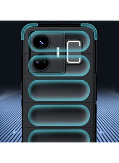 ماركة غير محددة حافظة حماية ممتازة من السيليكون الخلفي متوافقة مع Realme GT Neo 5 5G/ Realme GT3 5G Magic Shield حافظة مضادة للصدمات مع حماية للكاميرا (أحمر)  - Image 3