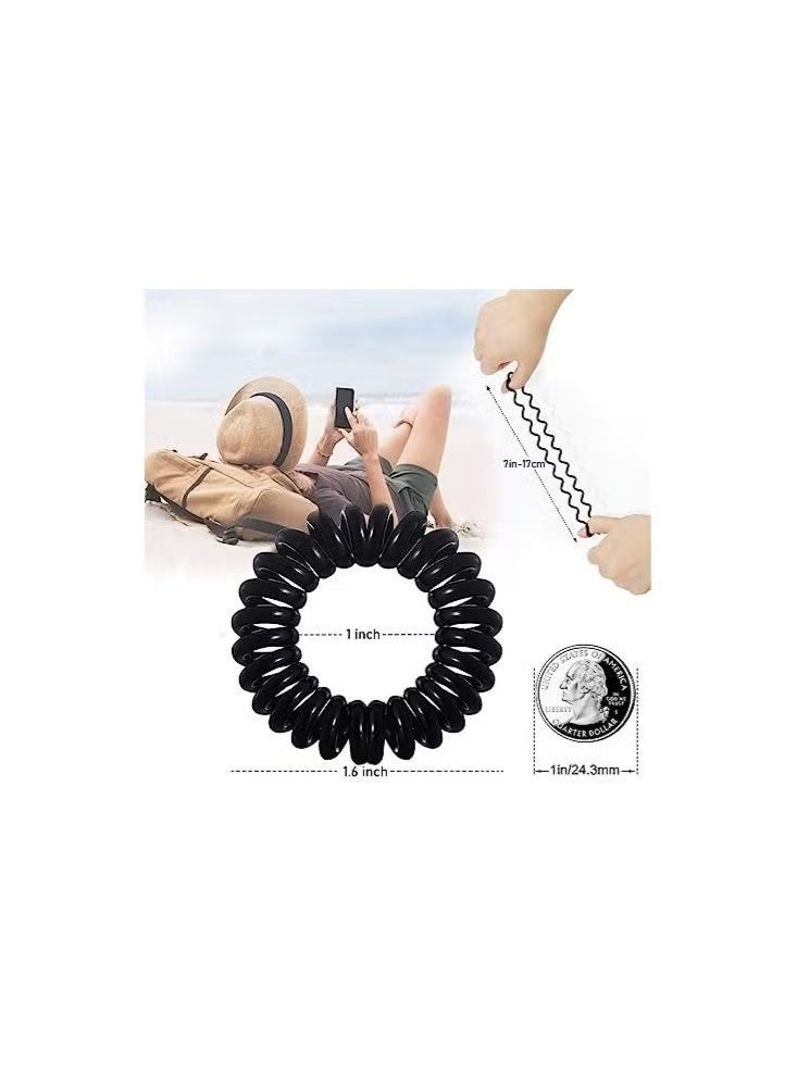 جيكومو مجموعة 18 قطعة من شرائط الشعر الحلزونية متعددة الألوان : شرائط الشعر المتدرجة والأسلوب سلك الهاتف المقاومة للماء، إكسسوارات شعر يومية للسيدات والفتيات - Image 3