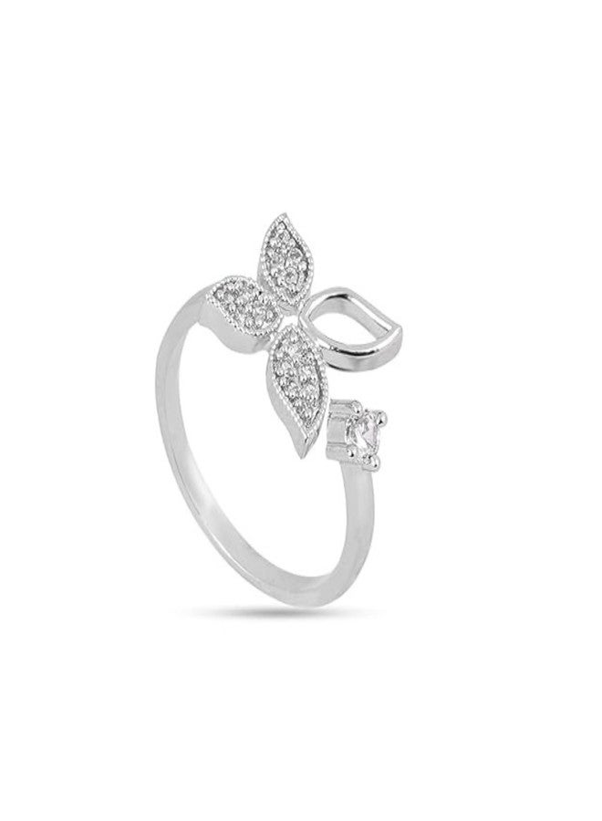 ZEELLO Dashing Butterfly Ring Gifts for Women and Girls | Studded Adjustable Ring for Girls - Romantic Gift for Wife Girlfriend Promise - Image 4