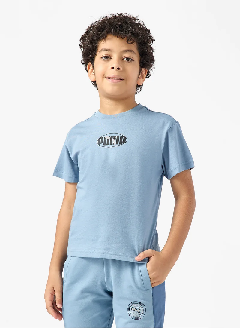 بوما تيشيرت بشعار Kids Essential Lab Execution