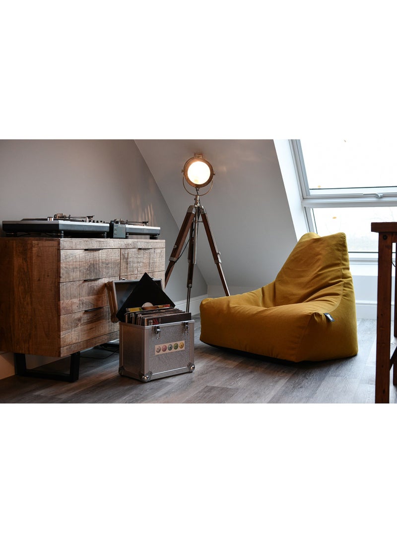 Extreme Lounging Extreme Lounging® - Original Mighty Brushed Suede Bean Bag - Made in UK - Premium Quality Double Stitched Bean Bag - Stylish, Soft & Comfortable - Color Mustard  - Image 5