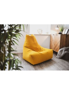 Extreme Lounging Extreme Lounging® - Original Mighty Brushed Suede Bean Bag - Made in UK - Premium Quality Double Stitched Bean Bag - Stylish, Soft & Comfortable - Color Mustard  - Image 4