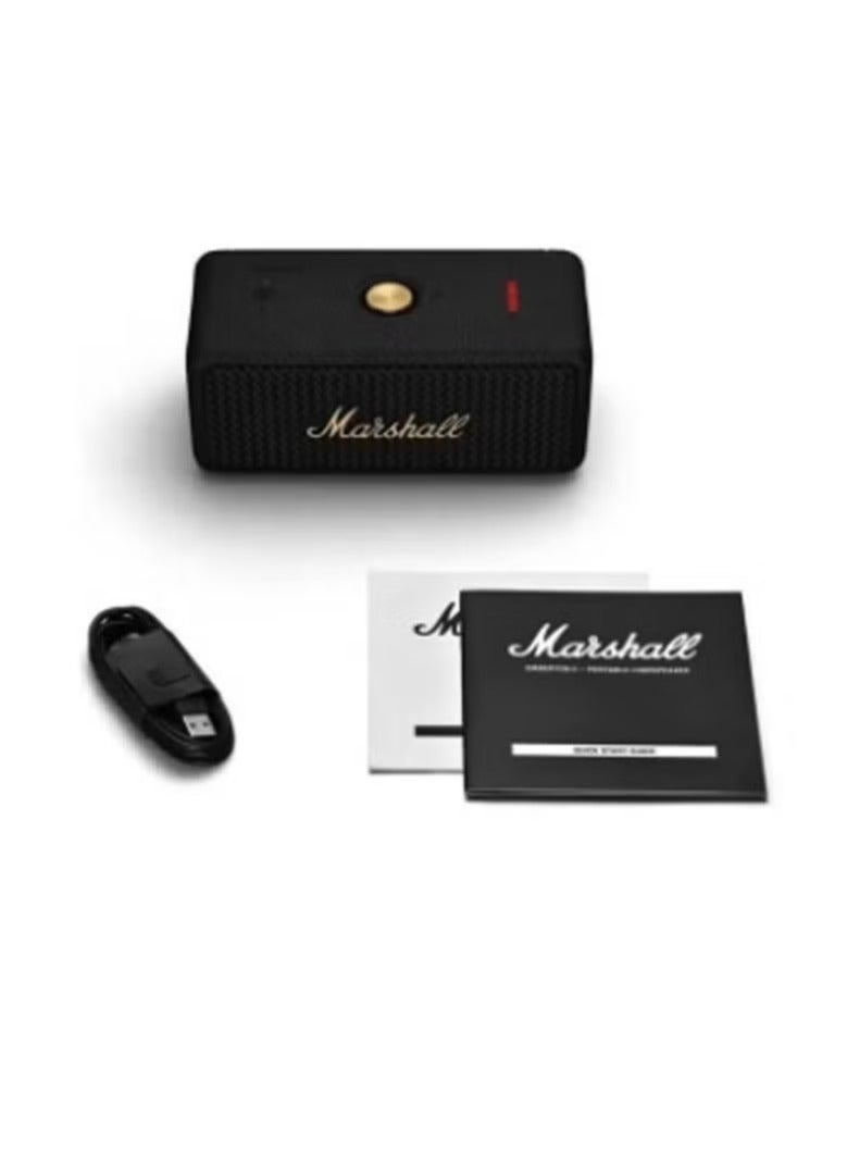 Marshall Emberton II Portable Bluetooth Speakers Water Resistant Wireless 30 Plus Hour Of Playtime Black/Brass - Image 2