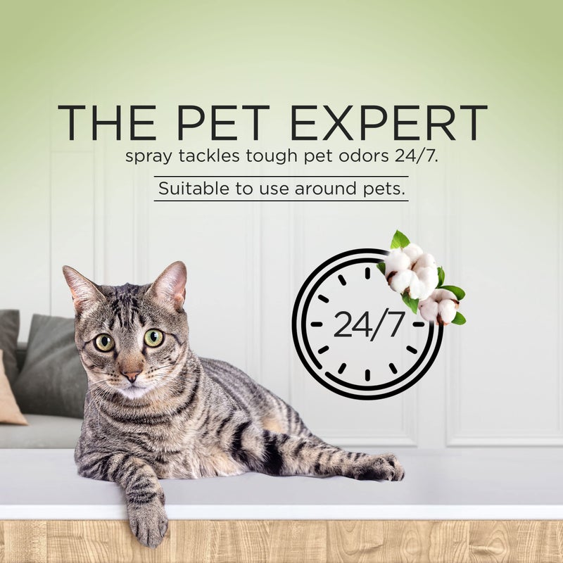 Air Wick Automatic Spray Starter Kit Fresh New Day Pet Fresh Cotton, Air Freshener, Essential Oils, Odor Neutralization - Image 2