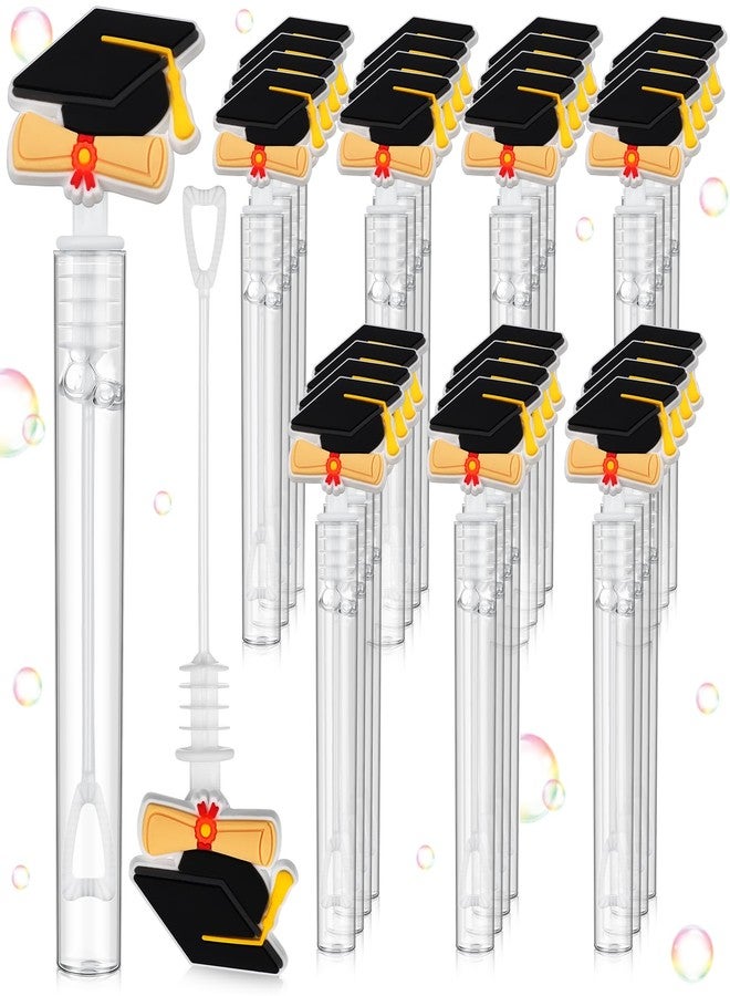 Vertintong 30 Pcs Graduation Bubble Wands Bulk Mini Bubble Tubes Toys Graduation Party Favors for Girls Boys Adults Gifts,Solution Included - Image 1