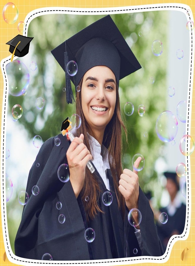 Vertintong 30 Pcs Graduation Bubble Wands Bulk Mini Bubble Tubes Toys Graduation Party Favors for Girls Boys Adults Gifts,Solution Included - Image 4