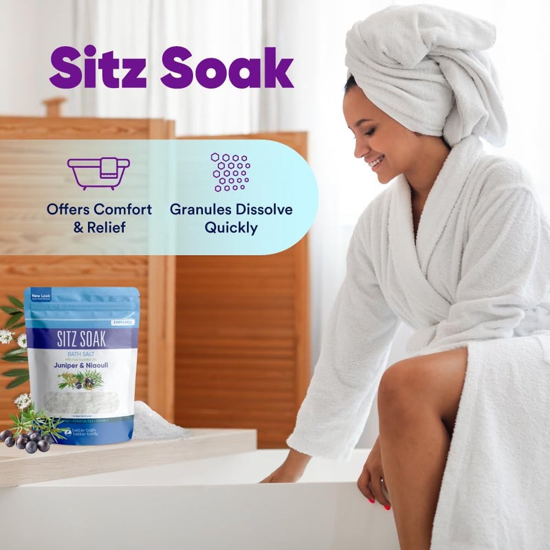 Better Bath Better Body Sitz Bath Soak 2-Lbs Sitz Salt Epsom Salt Hemorrhoid Soothing with Pure Essential Oils in BPA Free Pouch with Press-Lock Seal Made in USA - Image 3