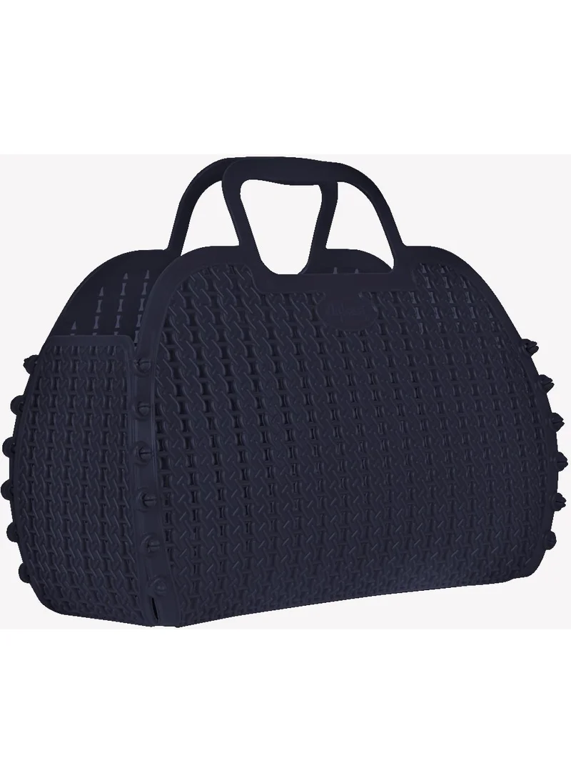 Ayyıldız Aykasa 221026 Navy Foldable Beach Bag
