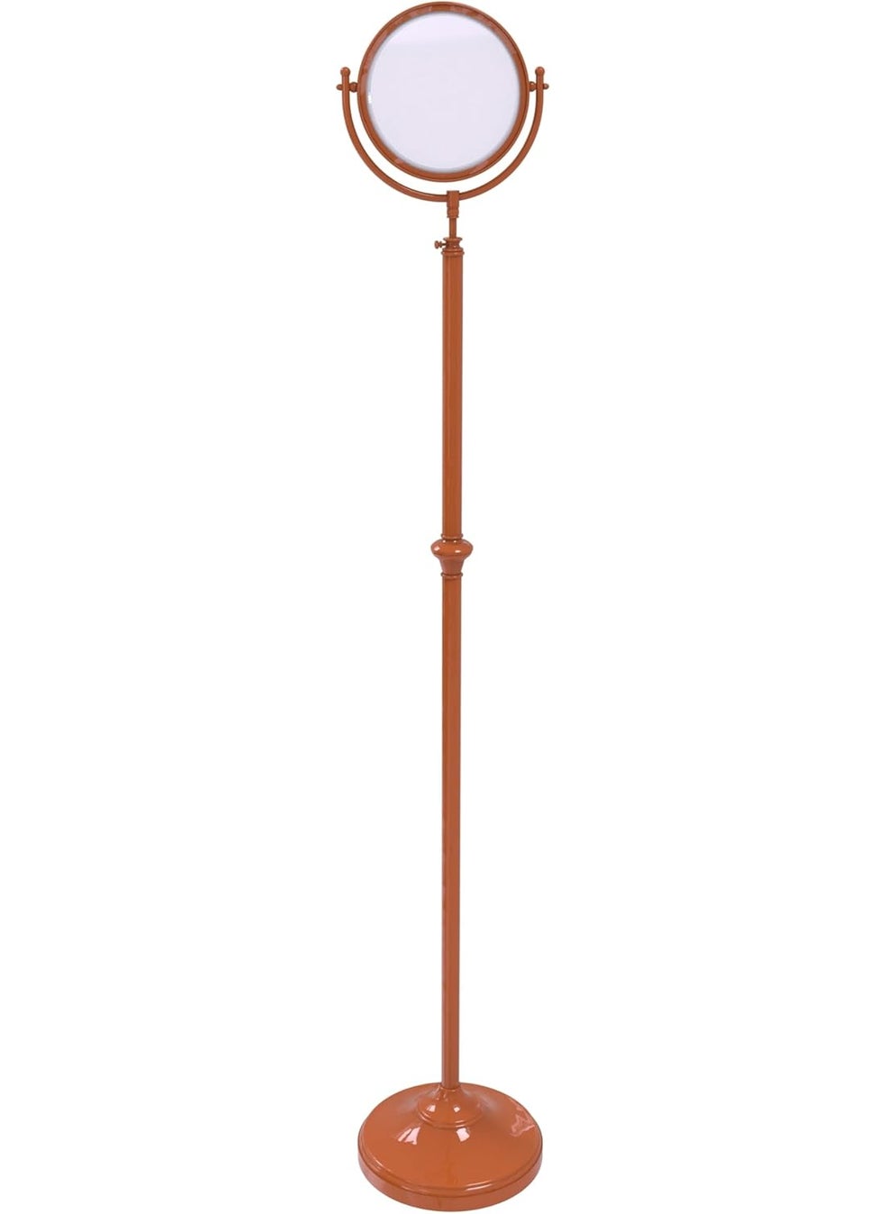 Allied Brass Allied Brass DMF-2/2X-ASP Adjustable Height Floor Standing Make-Up Mirror 8 Inch Diameter with 2X Magnification, Autumn Sparkle 