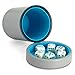 Luck Lab Grey Leather Dice Cup with Lid Including 6 Matching Pearl Dice Teal Velvet Interior for Quiet Shaking Use for Liars Dice Farkle Yahtzee Board Games Grey - Image 2