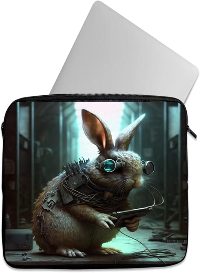 Tat Casual Printed Laptop Carrying Case with Zipper for 14 INCH -637