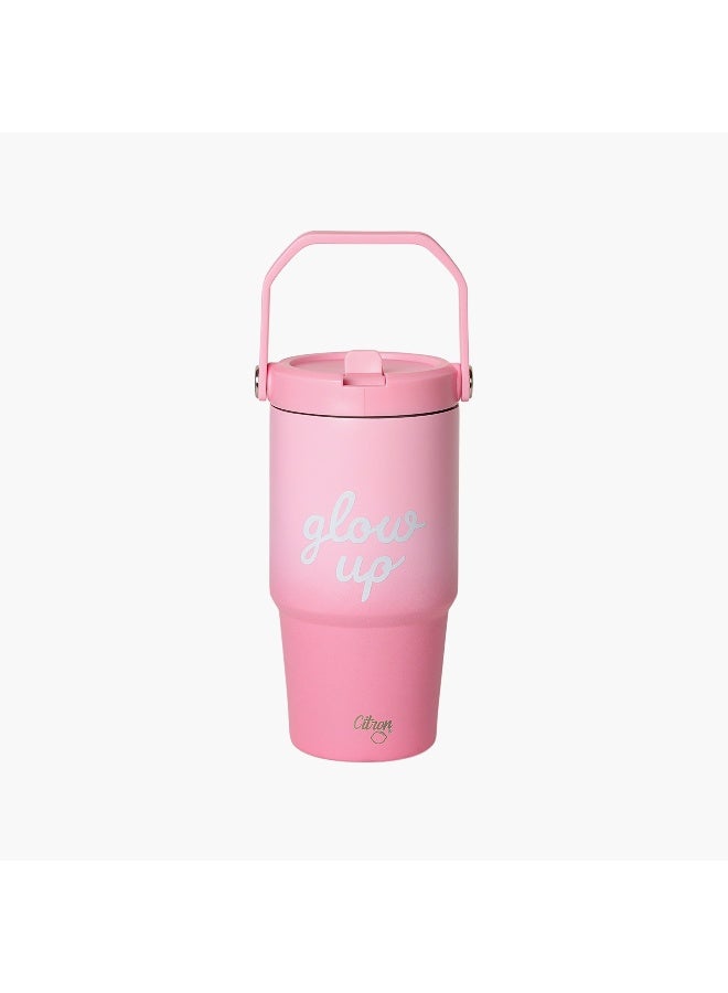 Citron Glow Up Collection Insulated Tumbler-600 Ml-Twisting Lid- (304 Stainless Steel) Multicolor \ 9X24.3 - Image 1