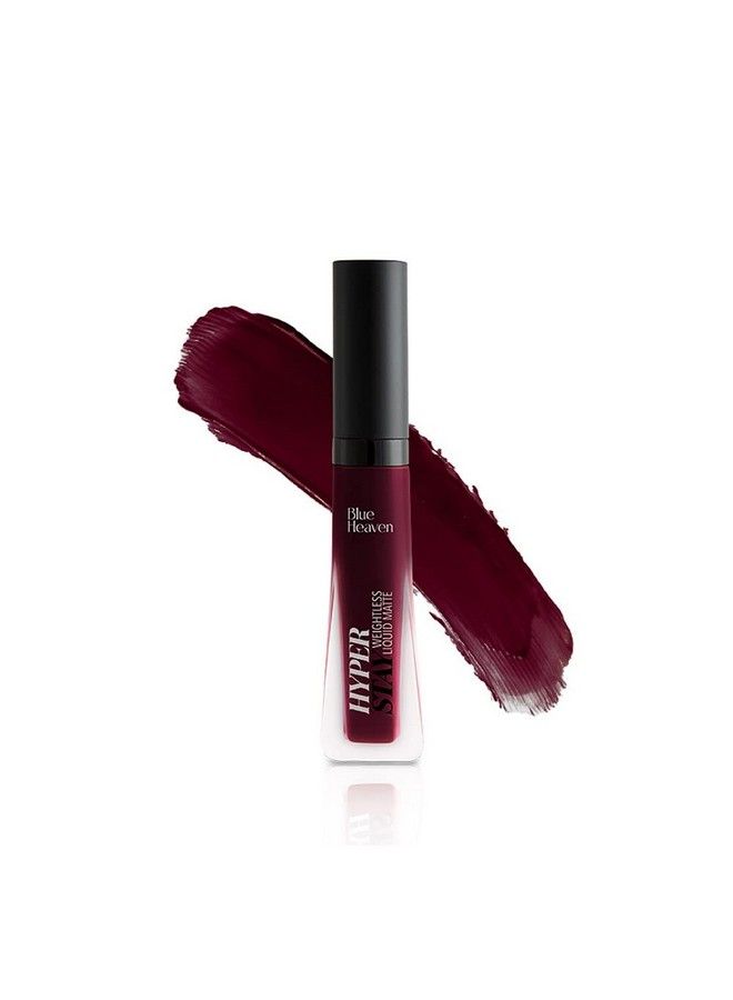 Blue Heaven أحمر شفاه سائل غير لامع خفيف الوزن من هايبر ستاي للنساء، Mystic Maroon05، 6 مل - Image 2