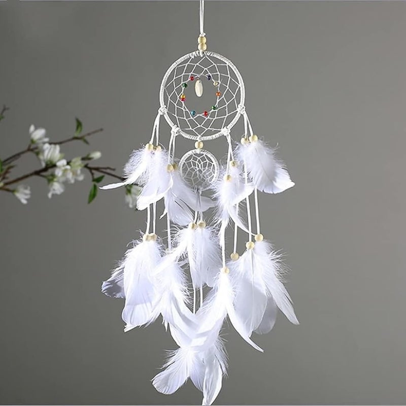 Tdas Tdas 270 Pcs Natural Dyed Feathers for Craft 35 inches Arts Fluffy Dream Catcher Making kit for Decoration Projects Earrings Colourful for Kids Handmade Wedding Home White  - Image 5