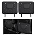Suvnie 2 PCS Car Kick Mats Leather Back Seat Protector with Storage Bag Waterproof Automotive Backseat Cover Pad Prevent Kids Dirt Mud and Scratch Interior Car AccessoriesBlack Black - Image 2