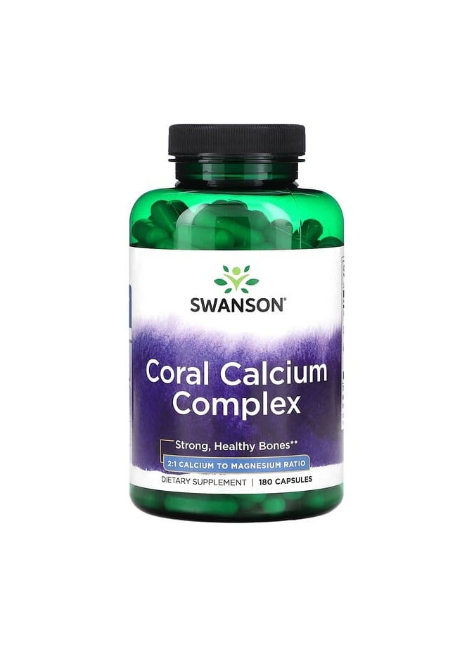 SWANSON Coral Calcium Complex, 180 Capsules