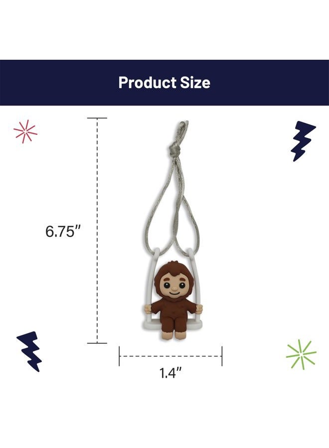 GOOFBALLS Funny Hanging Mirror Swing – Quirky and Unique Decor for Car Rearview Mirror, Bedroom or Living Room - Bigfoot - Image 2