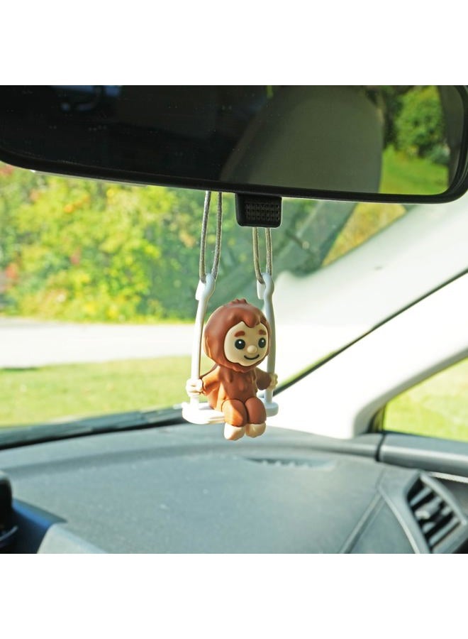 GOOFBALLS Funny Hanging Mirror Swing – Quirky and Unique Decor for Car Rearview Mirror, Bedroom or Living Room - Bigfoot - Image 3