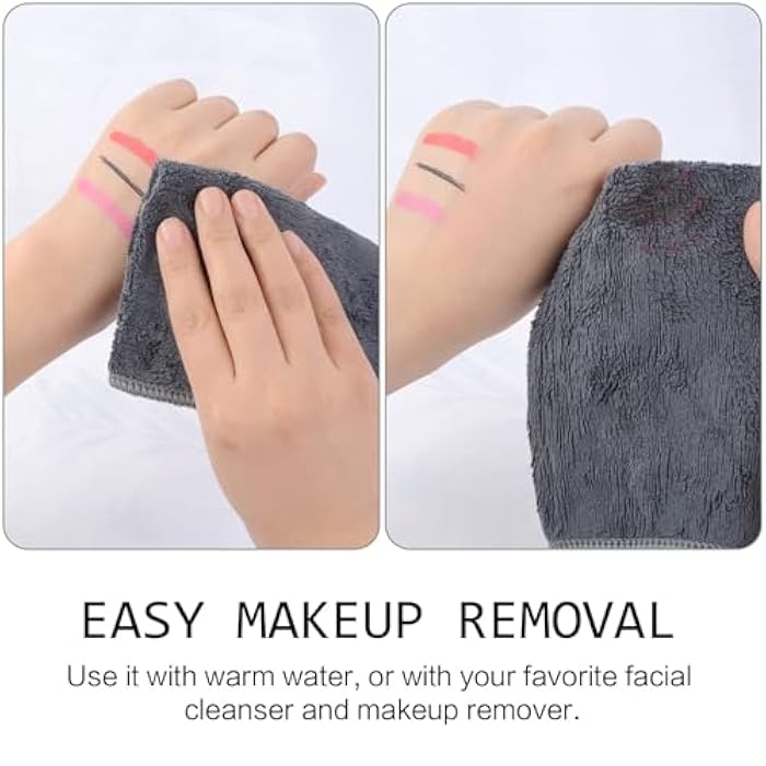 SINLAND Microfiber Facial Cloths Fast Drying Washcloth 12inch x 12inch Grey 6 pack … - Image 5