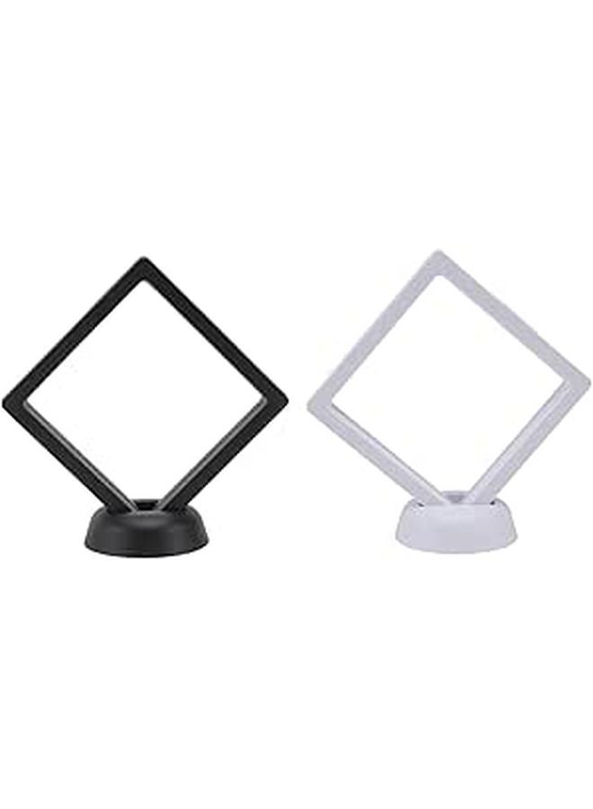 Jewelry Storage Box 10 Slots Clear Display Stand for Earrings Rings Moisture Proof Organizer - Image 1