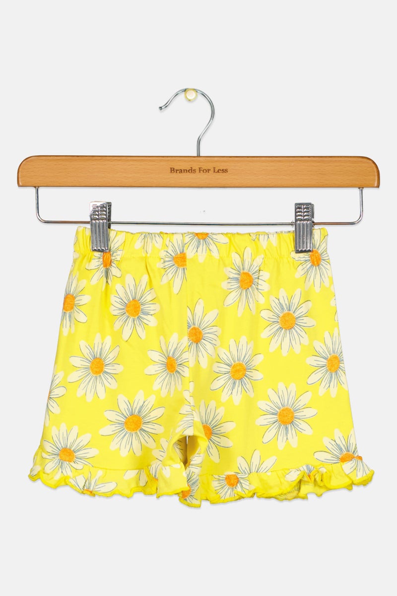 Hamleys Kids Girl Floral Print Basic Shorts, Multicolor - Image 2