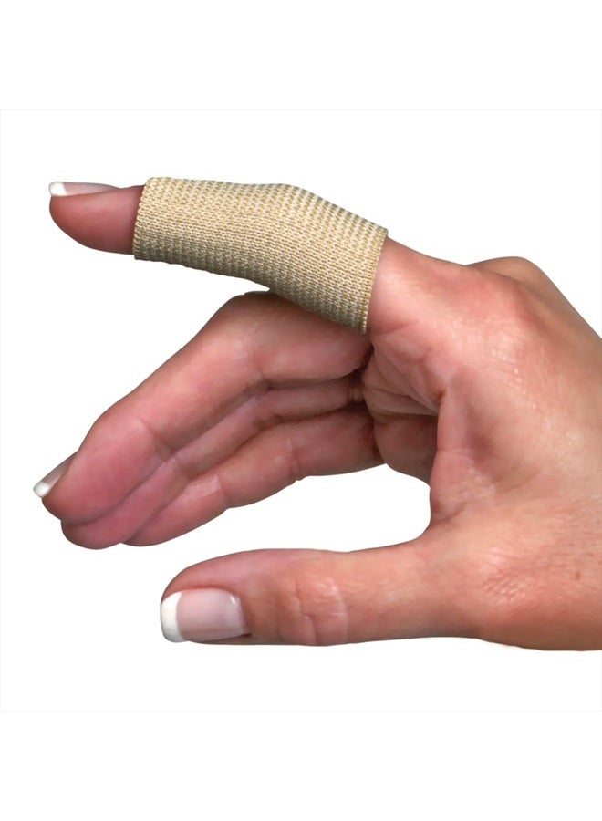 Flents Finger Sleeves, Pain Relief for Arthritis, Inflammation, Tendonitis & Athletic Stress, Plastic Wrap for Support & Compression, Assorted Size - 12 Count - Image 1