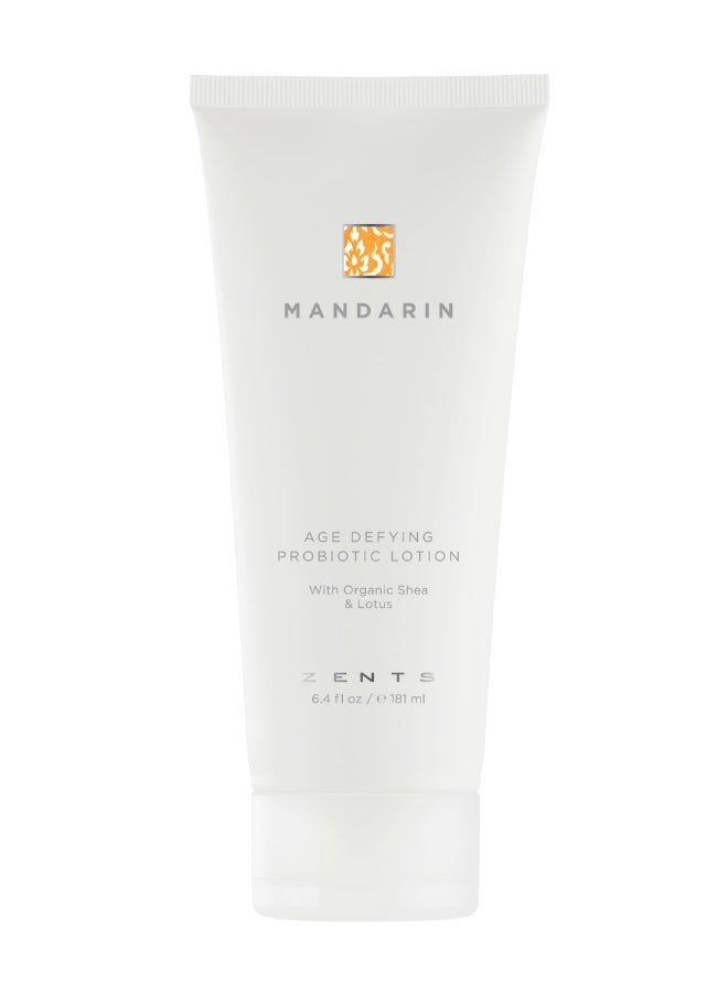 Zents AgeDefying Probiotic Body Hand Lotion Mandarin Moisturizing Lotion with Hyaluronic Acid Organic Shea Butter Nourishes Hydrates Skin 64 fl oz - Image 2