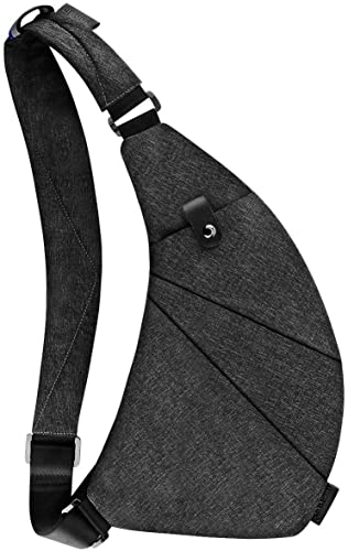 MRang Sling Crossbody Bag Travel Anti Theft Safe Bag for Men Women Waterproof Black - Image 1