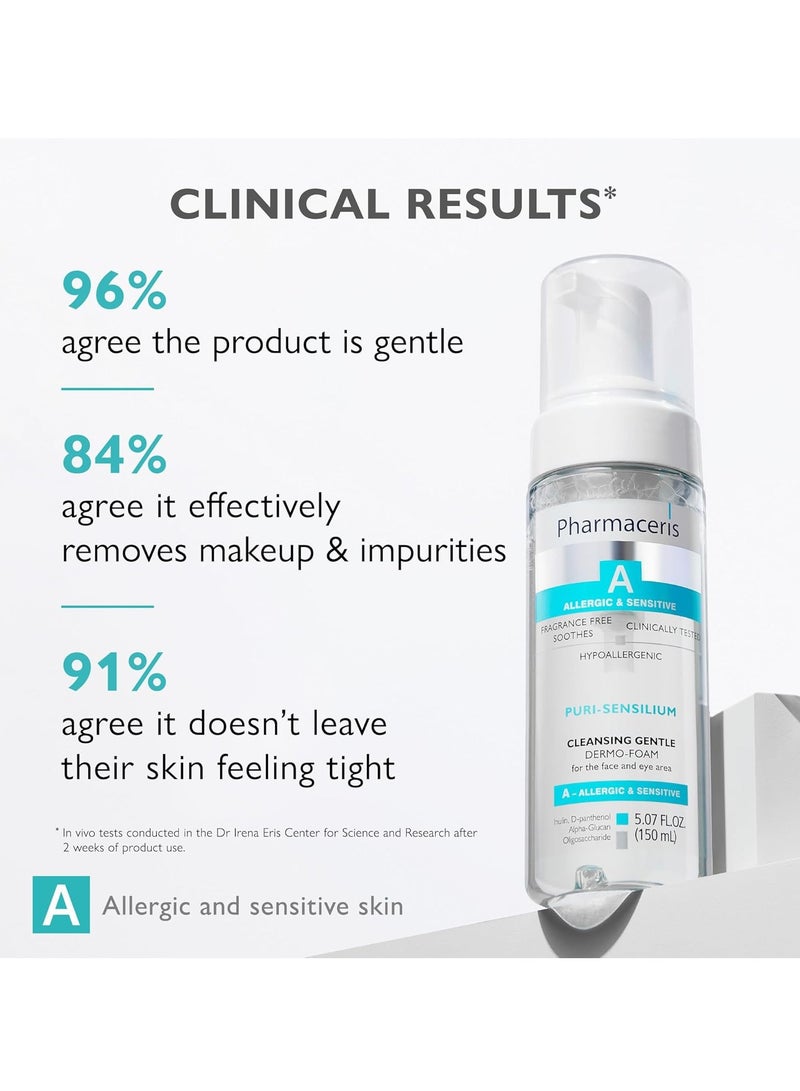 Pharmaceris Pharmaceris PURI-SENSILIUM Cleansing Gentle Dermo-Foam Face & Eyes 5.07floz  - Image 4