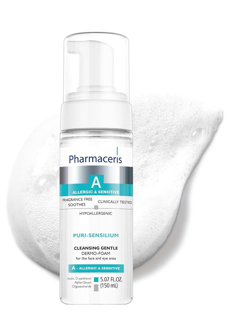 Pharmaceris Pharmaceris PURI-SENSILIUM Cleansing Gentle Dermo-Foam Face & Eyes 5.07floz  - Image 1