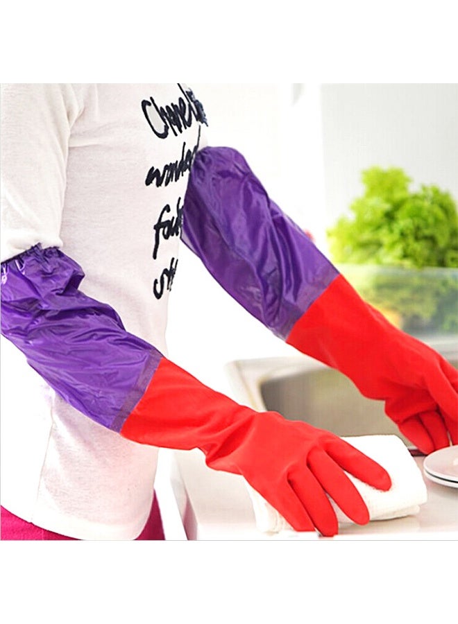 Waterproof Long Sleeves Latex Gloves - Image 2