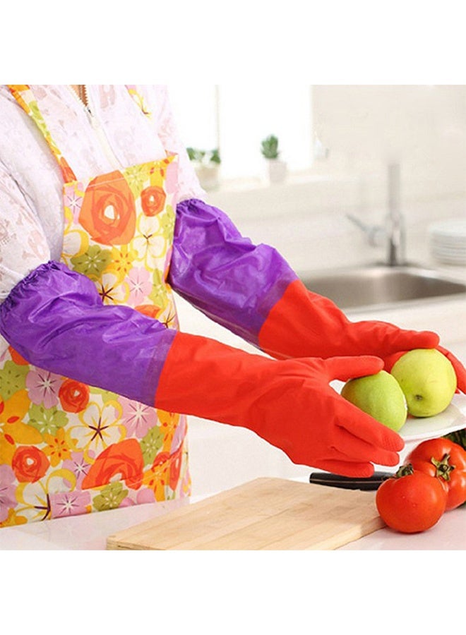 Waterproof Long Sleeves Latex Gloves - Image 4