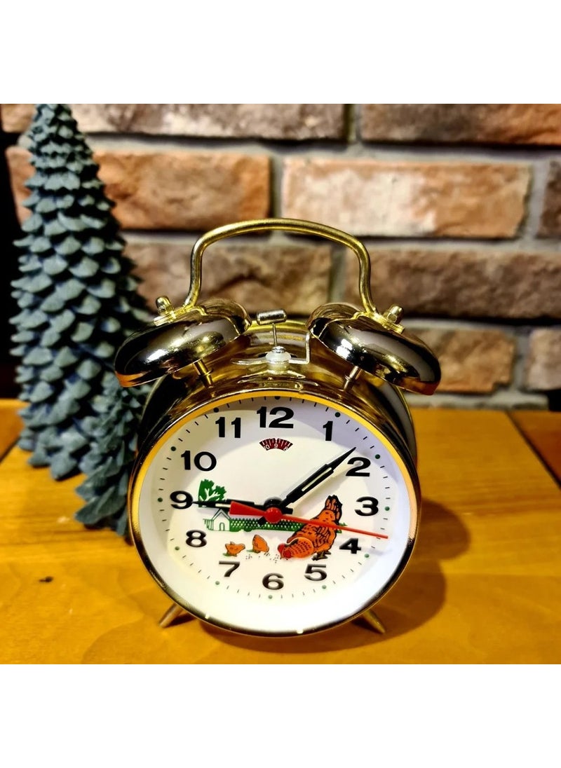 Keyfim Shop - Nostalgic Rooster Wind-up Alarm Clock - Image 1