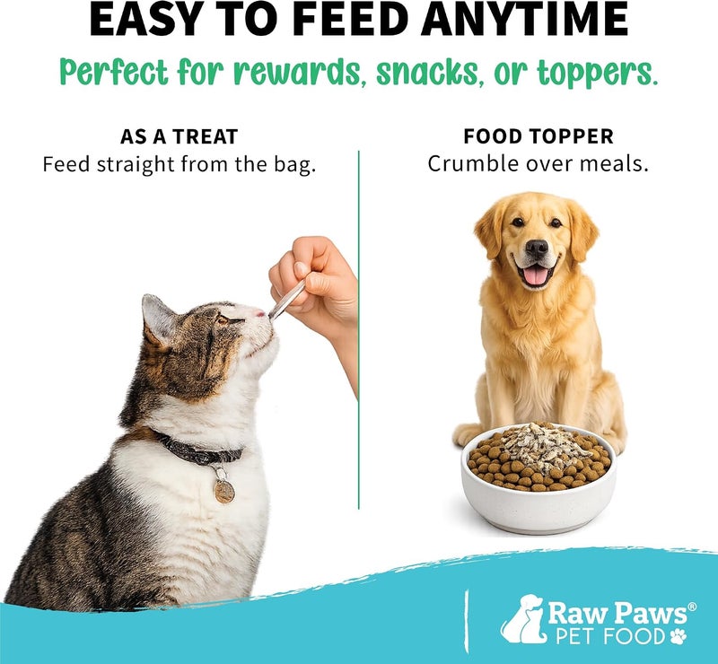 Raw Paws Freeze Dried Minnows for Cats & Dogs - 2-oz Fish Treats for Pets - Image 5
