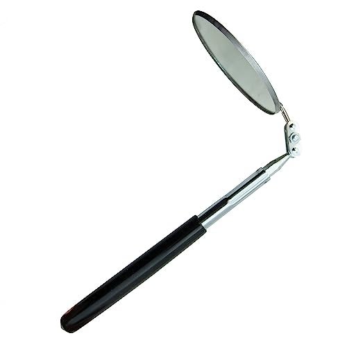 Ullman Devices S-2 Circular Telescoping Mirror with Heavy Duty Vinyl Grip, 3-1/4" Diameter, 11" to 15" Extended Handle Length - Image 3